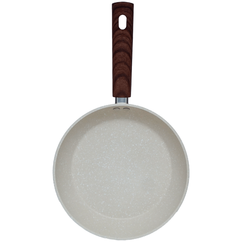 Tigaie granit 22 cm antiaderenta crem fara capac Synmore